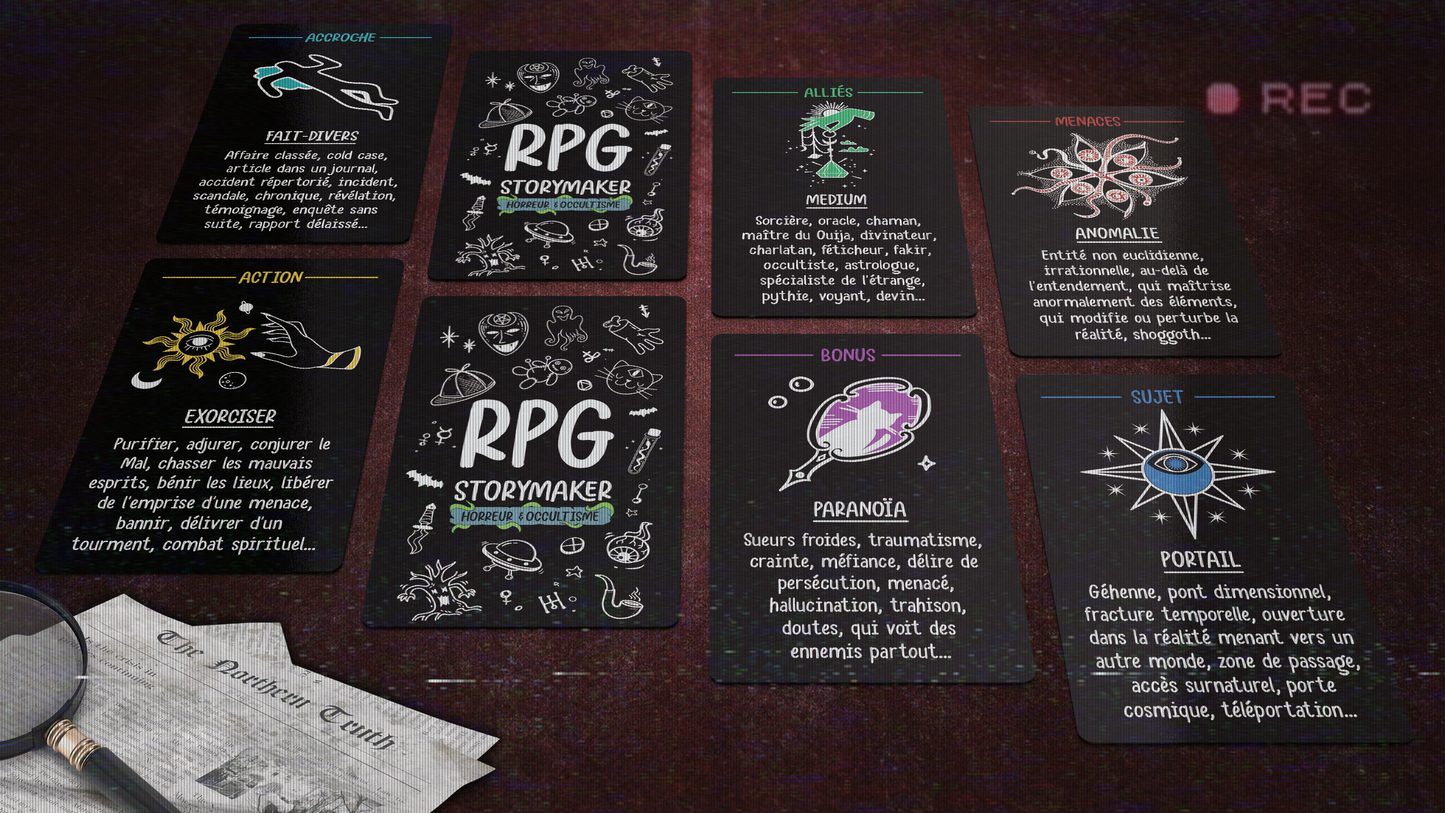 RPG STORYMAKER Horreur & Occultisme-DECK DE 60 CARTES (DIGITAL)