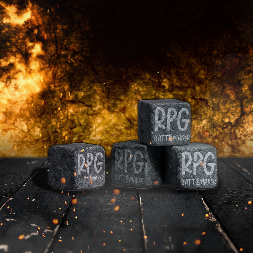 LOT DE 4 PIERRES-GLAÇONS RPG BATTLEMAKER