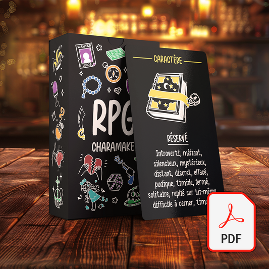 RPG CHARAMAKER - DECK DE 60 CARTES (DIGITAL)