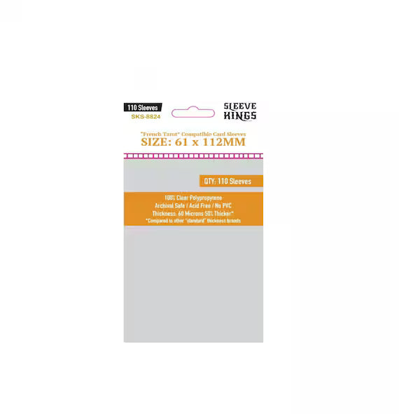 LOT DE 110 SLEEVES 60μ - "Sleeve Kings"